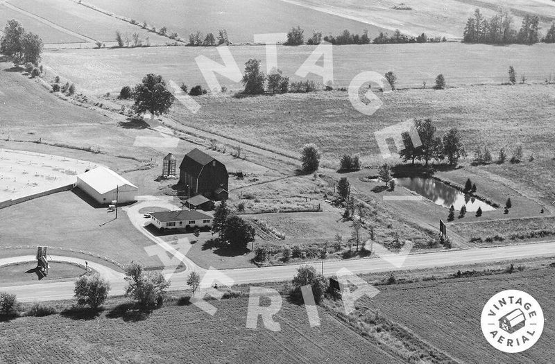 Burnside Drive-In Theatre - Vintage Aerial